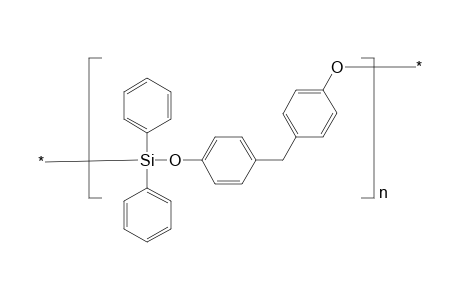 Poly(oxy-1,4-phenylenemethylene-1,4-phenyleneoxy-diphenylsilane)