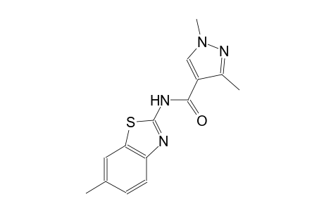 1,3-dimethyl-N-(6-methyl-1,3-benzothiazol-2-yl)-1H-pyrazole-4-carboxamide