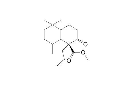 Methyl 1-allylperhydro-5,5,8,.alpha..beta.-trimethyl-2-oxo-trans-naphthalene-1.beta.-carboxylate