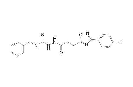 4-benzyl-1-{3[3-(p-chlorophenyl)-1,2,4-oxadiazol-5-yl]propionyl}-3-thiosemicarbazide