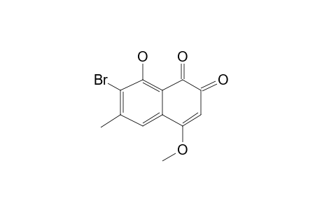 7-Bromo-8-hydroxy-4-methoxy-6-methyl-1,2-naphthalenedione