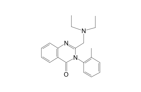 2-(N,N-Diethylaminomethyl)-3-(o-tolyl)-4(3H)-quinazolinone