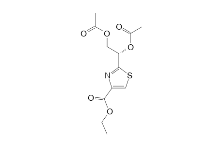 ETHYL_(R)-2-(1,2-DIACETOXYETHYL)-THIAZOLE-4-CARBOXYLATE