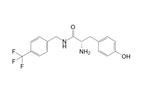 (2S)-2-amino-N-[4-(trifluoromethyl)benzyl]-3-[4-(hydroxy)phenyl]propanamide