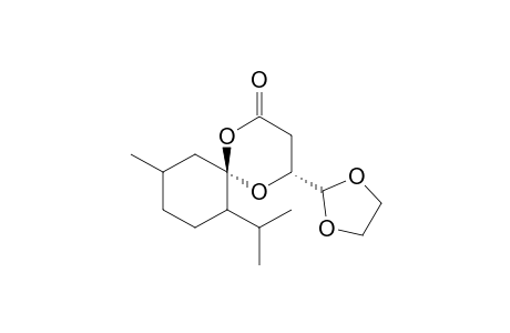 (4R,6R)-4-(1',3'-Dioxolan-2'-yl)-7-isopropyl-10-methyl-1,5-dioxaspiro[5,5]undecan-2-one
