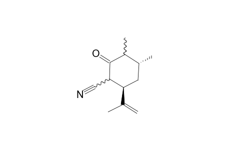(3*,4R,6R)-6-Isopropenyl-3,4-dimethyl-2-oxocyclohexanecarbonitrile