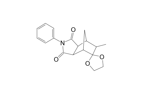 endo-5-(Ethylidenedioxy)-6-methyl-N-phenylbicyclo[2.2.1]heptano[2,3-c]azacyclopentane-2',5'-dione