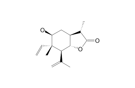 9.beta.-Hydroxy-Elema-1,3-dien-5.alpha.,6.beta.,11.beta.-H-12,6-olide