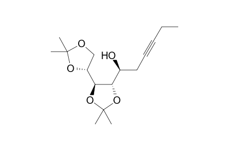 (1S)-1-[(4S,5S)-5-[(4R)-2,2-dimethyl-1,3-dioxolan-4-yl]-2,2-dimethyl-1,3-dioxolan-4-yl]-3-hexyn-1-ol