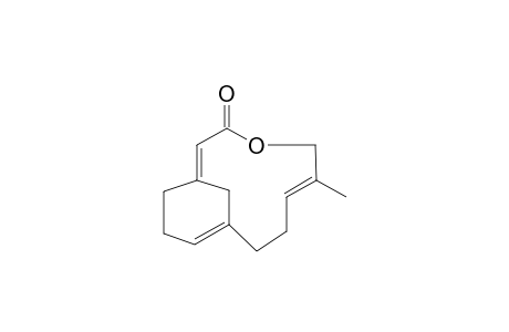 2-Oxo-5-methyl-3-oxabicyclo[8.3.1]pentadec-5,9,15(1)-triene
