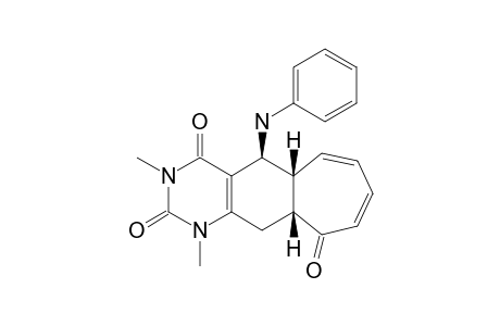 5-ANILINO-1,3-DIMETHYL-2,3,4,R-5,T-5A,10,T-10A,11-OCTAHYDRO-1H-CYCLOHEPTO-[G]-QUINAZOLINE-2,4,10-TRIONE