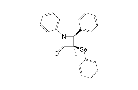 (2S,3R)-1,2-Diphenyl-3-methyl-3-phenylselenoazetidin-4-one