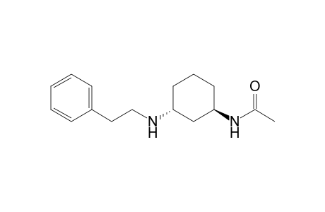 Acetamide, N-[3-[(2-phenylethyl)amino]cyclohexyl]-, trans-