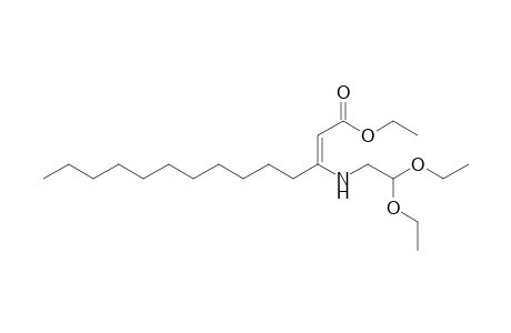 Ethyl 3-[(2,2-Diethoxyethyl)amino]tetradec-2-enoate