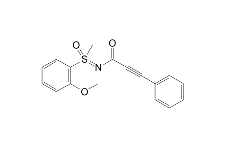 N-[(2-Methoxyphenyl)(methyl)(oxo)-lamda6-sulfaneylidene]-3-phenylpropiolamide