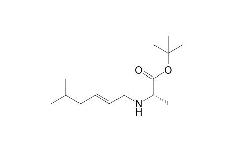 tert-butyl (2S)-2-[[(E)-5-methylhex-2-enyl]amino]propanoate