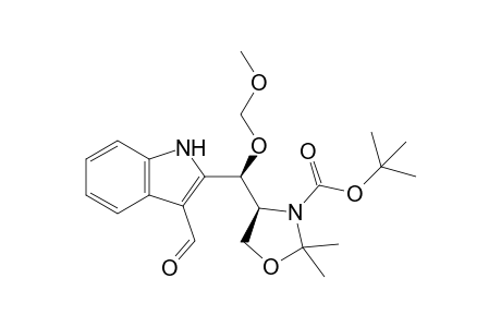 (4S)-4-[(S)-(3-formyl-1H-indol-2-yl)-(methoxymethoxy)methyl]-2,2-dimethyl-3-oxazolidinecarboxylic acid tert-butyl ester