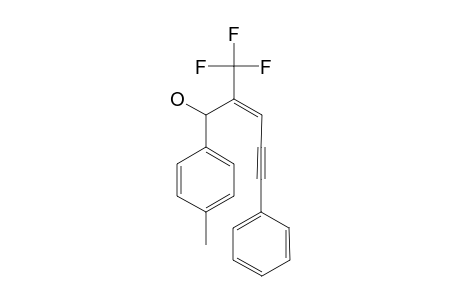 (E)-1-(4-METHYLPHENYL)-5-PHENYL-2-(TRIFLUOROMETHYL)-PENT-2-EN-4-YN-1-OL