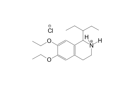 isoquinolinium, 6,7-diethoxy-1-(1-ethylpropyl)-1,2,3,4-tetrahydro-,chloride