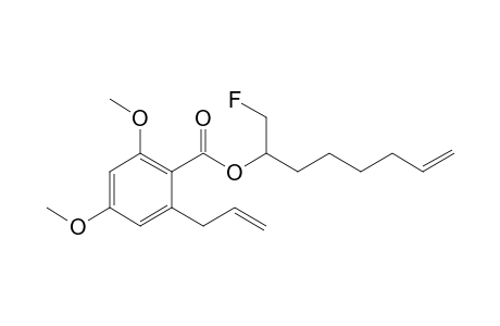 1-(fluoromethyl)hept-6-enyl 2-allyl-4,6-dimethoxy-benzoate