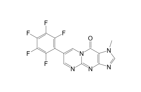 7-(pentafluorophenyl)-10-oxo-1-methyl-9,10-dihydro-pyrimido[1,2-a]purine