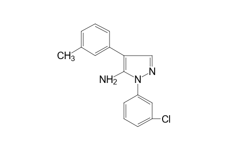 5-AMINO-1-(m-CHLOROPHENYL)-4-m-TOLYLPYRAZOLE