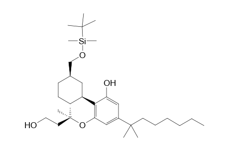 12.beta.-(Hydroxymethyl)-9-nor-9.beta.-[(tert-butyldimethylsiloxy)methyl]hexahydrocannabinol