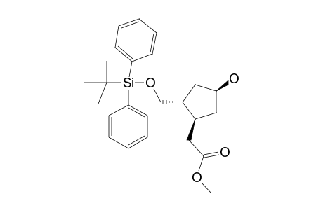 METHYL-T-2-([(TERT.-BUTYL)-DIPHENYLSILYLOXY]-METHYL)-C-4-HYDROXYCYClOPENTANE-1-R-ACETATE