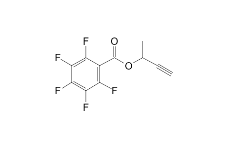 Pentafluorobenzoic acid, but-3-yn-2-yl ester