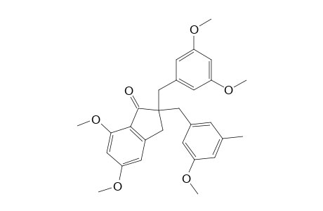 2-(3,5-dimethoxybenzyl)-2,3-dihydro-5,7-dimethoxy-2-(3-methoxy-5-methylbenzyl)-1H-indene-1-one