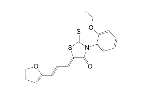 (5Z)-3-(2-ethoxyphenyl)-5-[(2E)-3-(2-furyl)-2-propenylidene]-2-thioxo-1,3-thiazolidin-4-one