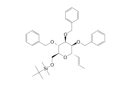 TRANS-2,3,4-TRI-O-BENZYL-6-O-(TERT.-BUTYLDIMETYHLSILYL)-1-DEOXY-1'-PROP-1-ENYL-ALPHA-D-MANNOPYRANOSIDE