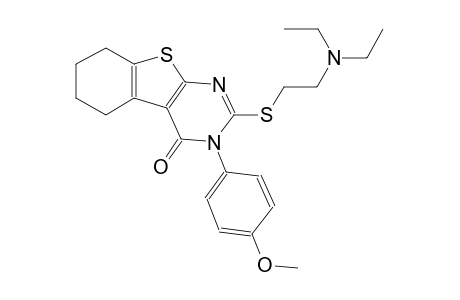 2-{[2-(diethylamino)ethyl]sulfanyl}-3-(4-methoxyphenyl)-5,6,7,8-tetrahydro[1]benzothieno[2,3-d]pyrimidin-4(3H)-one