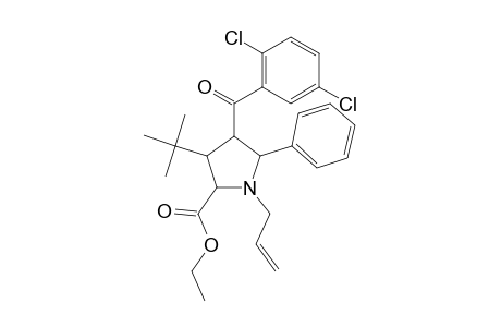 Proline, 4-(2,5-dichlorobenzoyl)-3-(1,1-dimethylethyl)-5-phenyl-1-(2-propenyl)-, ethyl ester
