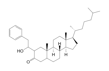 2-(1-Hydroxy-2-phenylethyl)cholestan-3-one