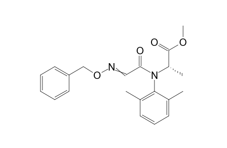 L-Alanine, N-(2,6-dimethylphenyl)-N-[[(phenylmethoxy)imino]acetyl]-, methyl ester