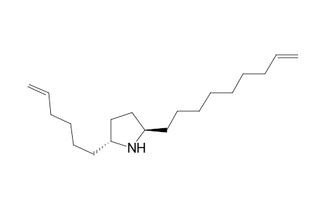 trans-2-(1-hex-5-enyl)-5-(non-8-enyl)-pyrrolidine