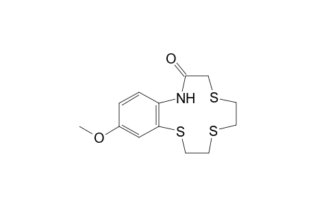 14-methoxy-5,8,11-trithia-2-azabicyclo[10.4.0]hexadeca-1(12),13,15-trien-3-one