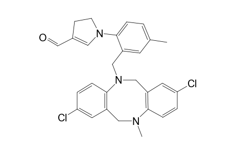 2,8-Dichloro-11-methyl-5-[2-(3'-formyl-4',5'-dihydropyrrolyl)-5-methylbenzyl]dibenzo[b,f][1,5]diazocine