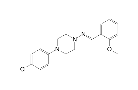 4-(4-chlorophenyl)-N-[(E)-(2-methoxyphenyl)methylidene]-1-piperazinamine