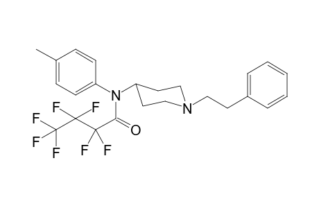 N-(4-Methylphenyl)-N-[1-(2-phenylethyl)piperidin-4-yl]heptafluorobutanamide