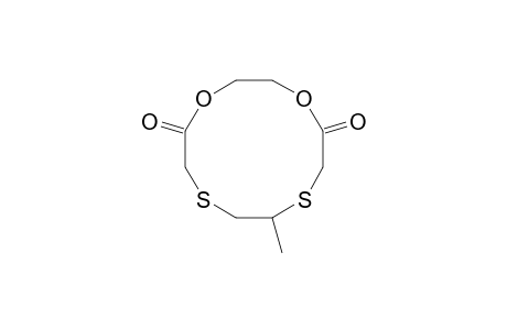 8-Methyl-1,4-dioxa-7,10-dithiacyclododecane-5,12-quinone