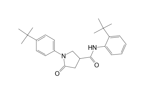 N-(2-tert-butylphenyl)-1-(4-tert-butylphenyl)-5-keto-pyrrolidine-3-carboxamide