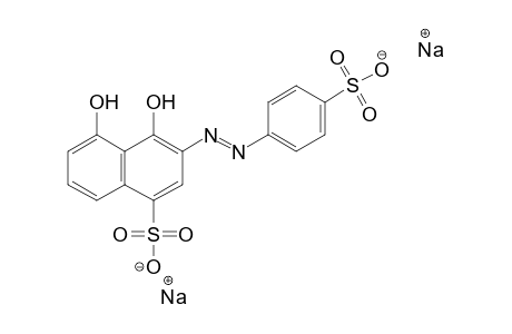 1-Naphthalenesulfonic acid, 4,5-dihydroxy-3-[(4-sulfophenyl)azo]-, disodium salt