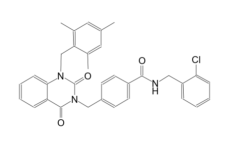 N-(2-chlorobenzyl)-4-[(1-(mesitylmethyl)-2,4-dioxo-1,4-dihydro-3(2H)-quinazolinyl)methyl]benzamide