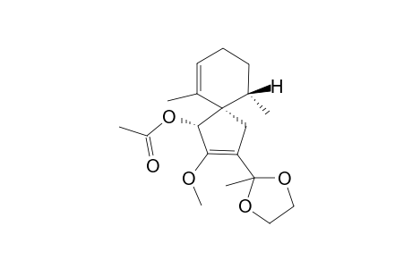 (1R*,5R*,10S*)-1-Acetoxy-2-methoxy-6,10-dimethyl-3-[1,1-(ethylidenedioxy)ethyl]spiro[4.5]deca-2,6-diene