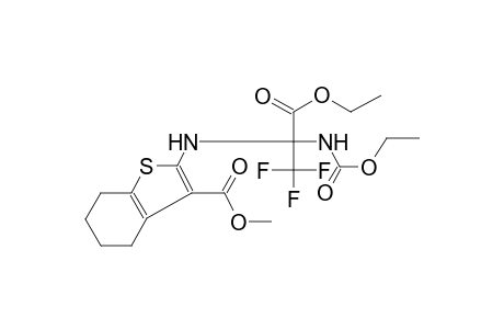 methyl 2-({1-(ethoxycarbonyl)-1-[(ethoxycarbonyl)amino]-2,2,2-trifluoroethyl}amino)-4,5,6,7-tetrahydro-1-benzothiophene-3-carboxylate