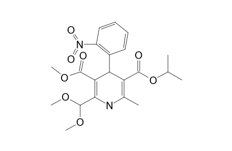 ISOPROPYL-2-DIMETHOXYMETHYL-3-METHOXYCARBONYL-6-METHYL-4-(2-NITROPHENYL)-1,4-DIHYDROPYRIDINE-5-CARBOXYLATE