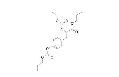 L-Tyrosine, N,o-bis(N-propyloxycarbonyl)-, N-propyl ester