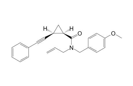 N-Allyl-N-(4-methoxybenzyl)-(1R*,2S*)-2-phenylethynylcyclopropanecarboxamide